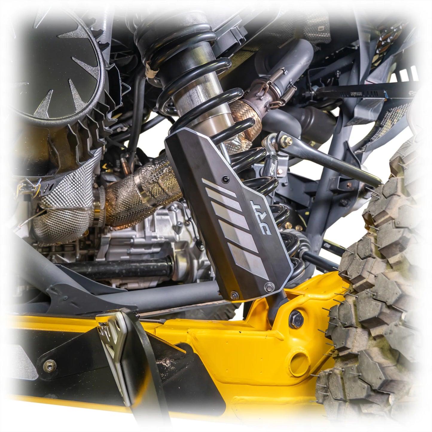 Protection tige amortisseur aluminium UTV