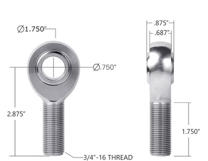 Kit Rotule Chromoly 3/4" - 4Krawl Products
