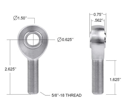Kit Rotule Chromoly 5/8" - 4Krawl Products