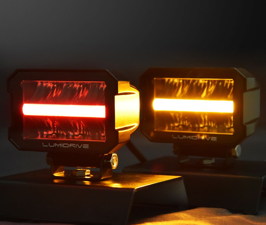 Feu LED Proxidrive 2800 lumens Lumidrive rouge orange