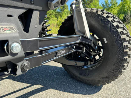 Détail tirant arrière CT Raceworx en aluminium