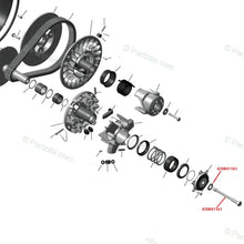 Boulon titane avec rondelle pour embrayage Can-Am X3